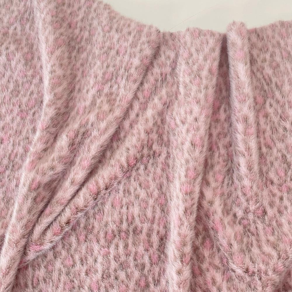 

100x170cm Fashion Retro Furry Leopard Print Fabric for Handmade Diy Sewing Sofa Pillow Dress Clothing Designer Cloth Material 100x170cm
