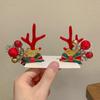 Pinza para el Pelo Colorida Orejas de Ciervo Navideñas Pinza para el Pelo Diadema Diadema de Moda para Niñas Tocado de Halloween Accesorios para el Cabello