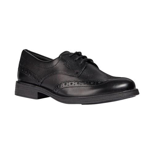 Geox J Agata D Girls Leather Lace Up Shoe