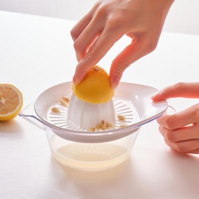 Citrus Lemon Juicer Manual Hand Squeezer with Measuring Cup And Grater Space Saving Kitchen Tool for Juice Garlic Grinding Egg Yolk Separation