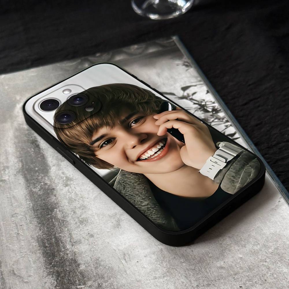 Funda de Teléfono de J-Justin B-Bieber Para IPhone 17,16,15,14,13,12,11 Plus,Pro,Max,XR,XS,X,7,8 Plus,Mini Silicona Negra Suave