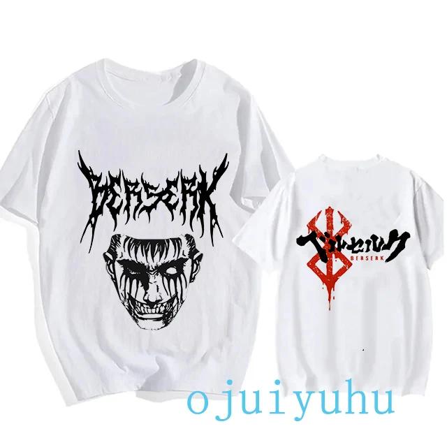 Graphic Japanese Anime Harajuku Berserk Guts Eyes Print Funny T Shirt Cool Summer T-shirt Manga Streetwear Tshirt Hip Hop Tees