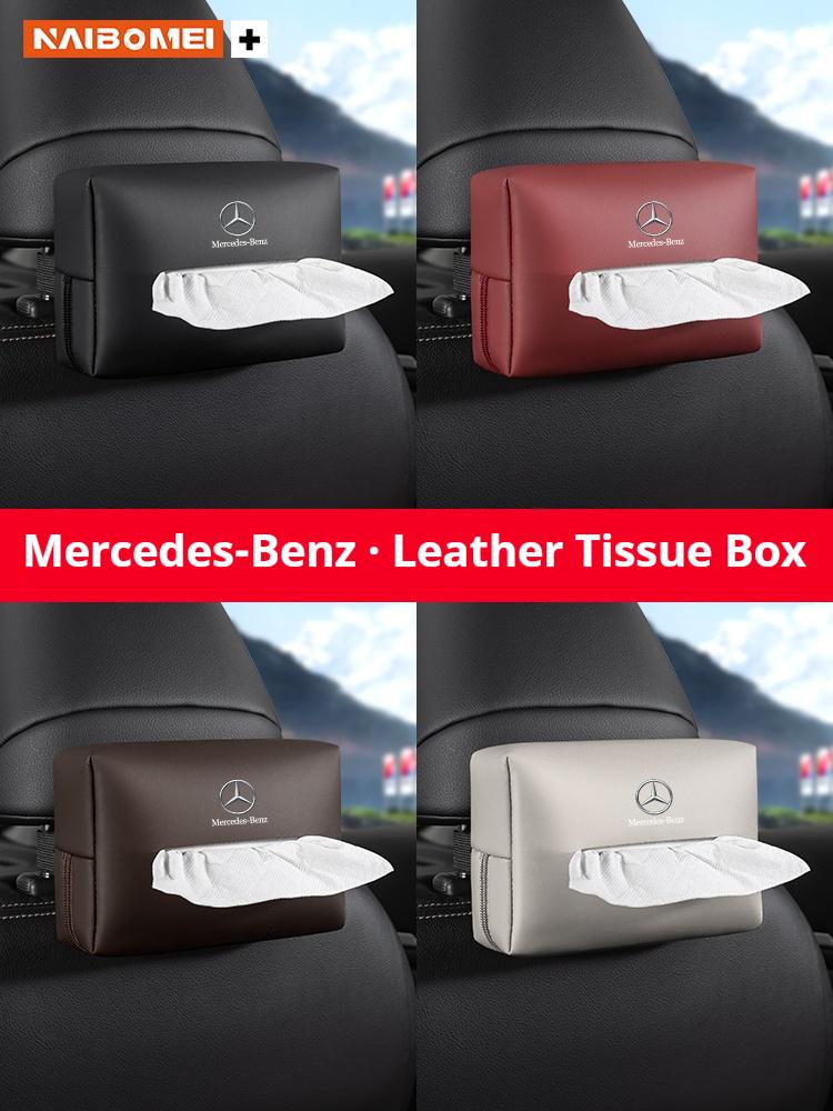 UMDGR1 2026 Hot Car Tissue Box Seat Backrest Armrest Box Tissue Storage Box For Mercedes Benz AMG A B C E S Class SLK GLS GLK GLC SL GL