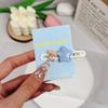 Kids' Cute Blue Bear Heart Hair Clip & Bow