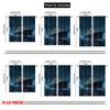 2D Flat Printing 2pcs Party Curtains Shipwreck 100% Polyester,Without Electricity Summer Party Decorations Perfect for Hotel