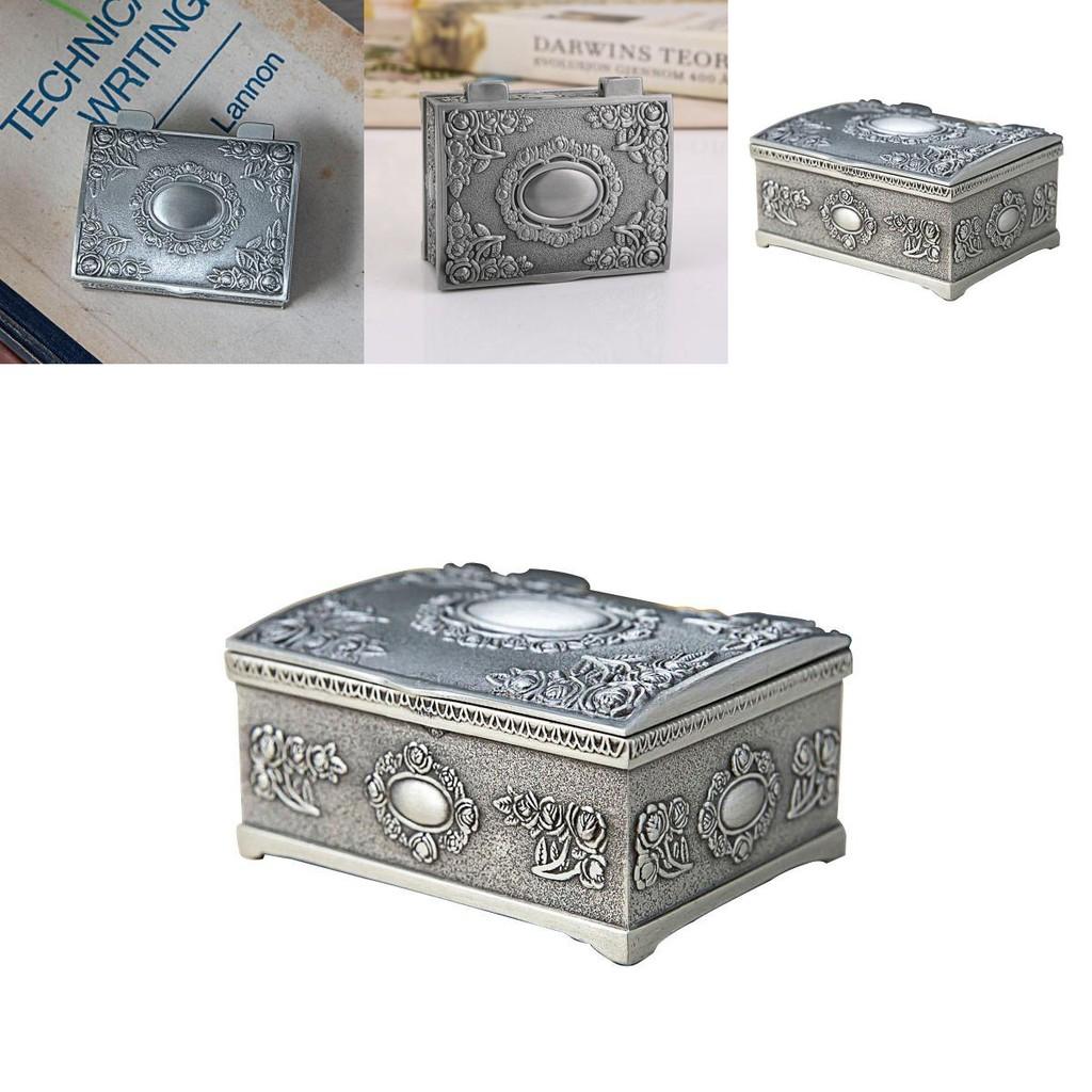 Exquisite Small Jewelry Storage Box With Rose Design For Rings Earrings And Necklaces