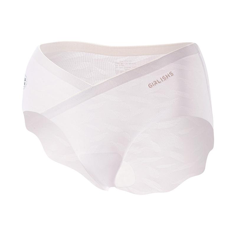 Plus Size Female Summer Cotton Extended Crotch Antibacterial One Piece of Pregnant Briefs