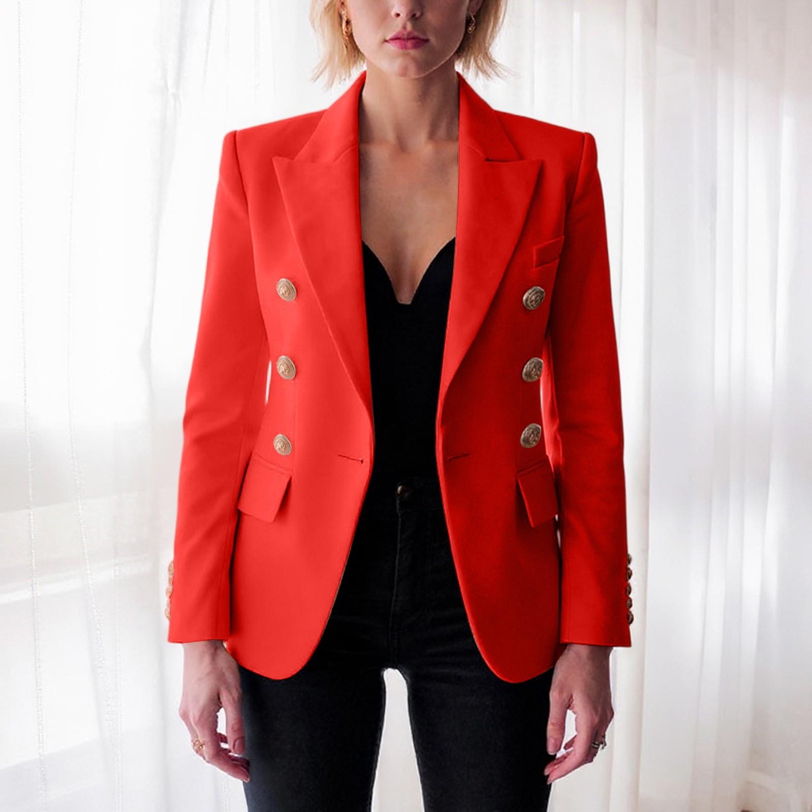 Женский пиджак, Верхний пиджак S красный