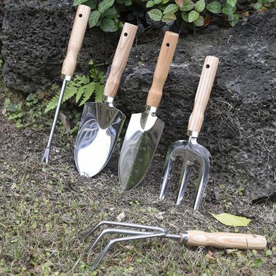 1 buc/5 buc unealta ergonomica de gradina mistrie de mana din otel inoxidabil lopata bonsai grebla cultivator pravitor cu maner confortabil din lemn aprovizionare de gradina