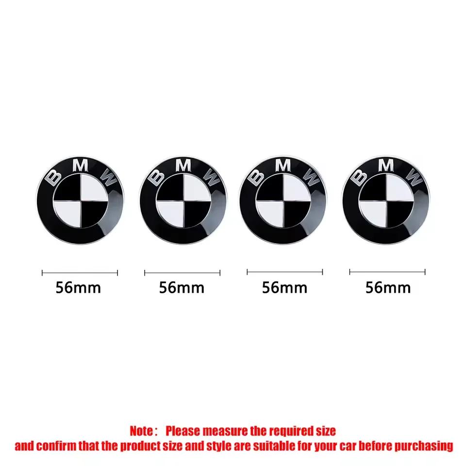 NEOW3 For BMW E39 E46 E90 E60 E87 E53 F10 F20 F30 M X3 X5 X6 Accessories 4Pc 68mm 56mm Wheel Center Caps Emblem Badge 50th Anniversary