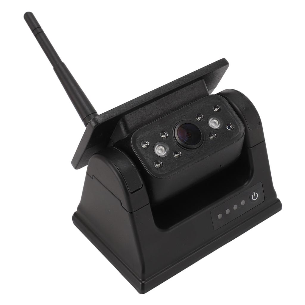 Solar WiFi Wireless Backup Camera Magnetic IP69 Waterproof HD 1080P Night Vision Reversing Camera for RV Truck Trailer