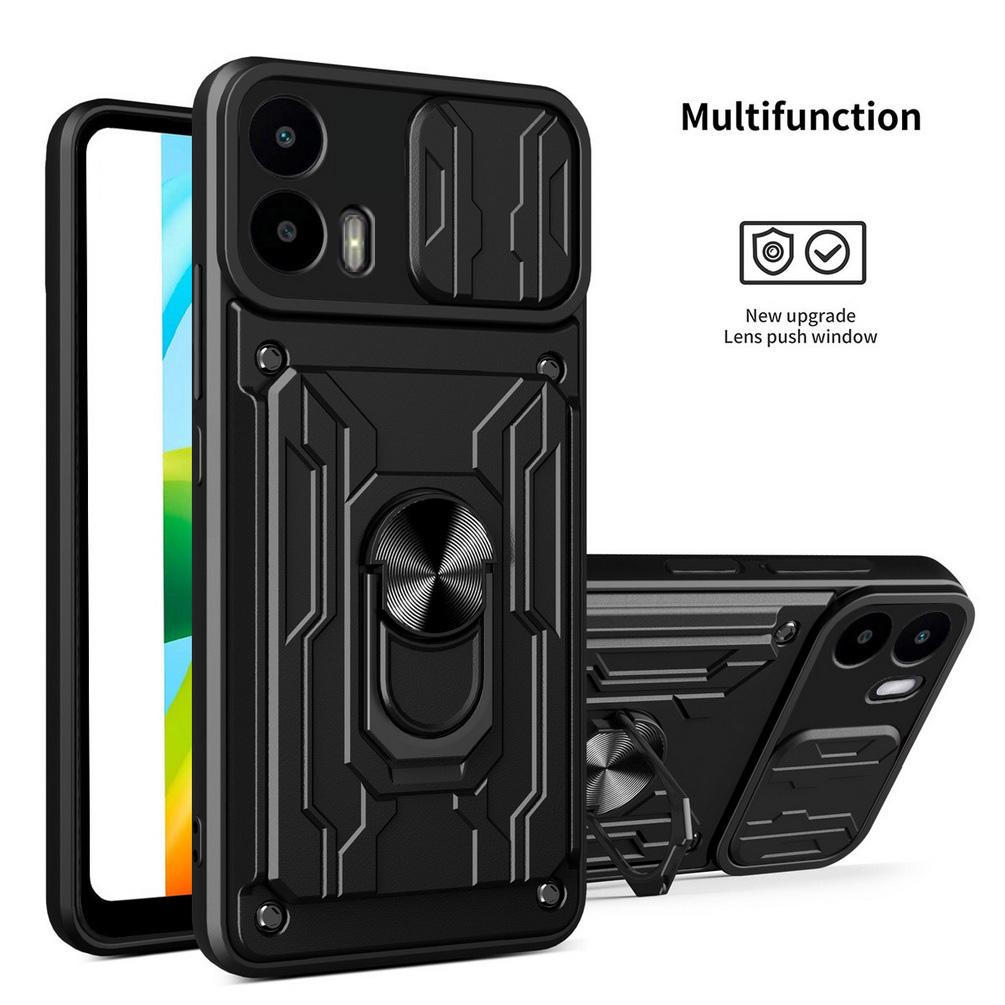 Card slot Camera protect case for Moto G35 G15 G73 E13 G72 G53 G23 G13 G32 G22 G60 G30 G10 Armor Hybrid Ring Cover