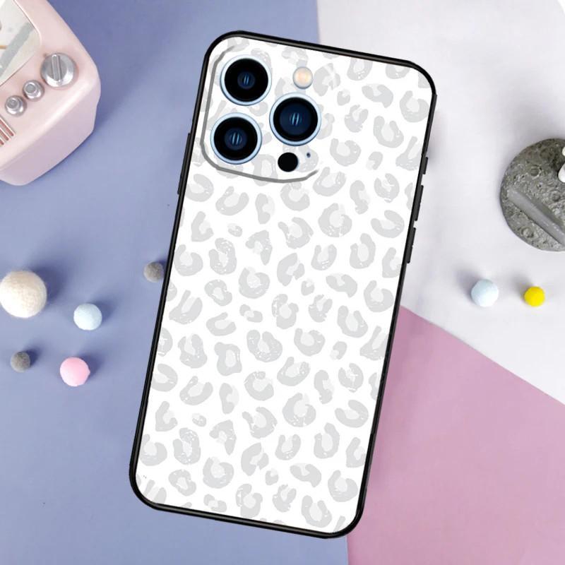 Applicable To Apple IPhone13 Mini Mobile Phone Case, Black and White Leopard Print Texture Mobile Phone Case, Painted and Anti-drop
