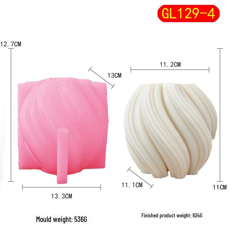 

Силиконовая форма для ароматерапевтической свечи Chou Kai Rotating Wave - гипсовая форма для домашнего декора своими руками