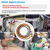 Refrigerant Charging Hose with Ball Valves HVAC Hoses 1/4 SAE 600PSI Fit for  Coolant Adding and Air Condition Maintenance