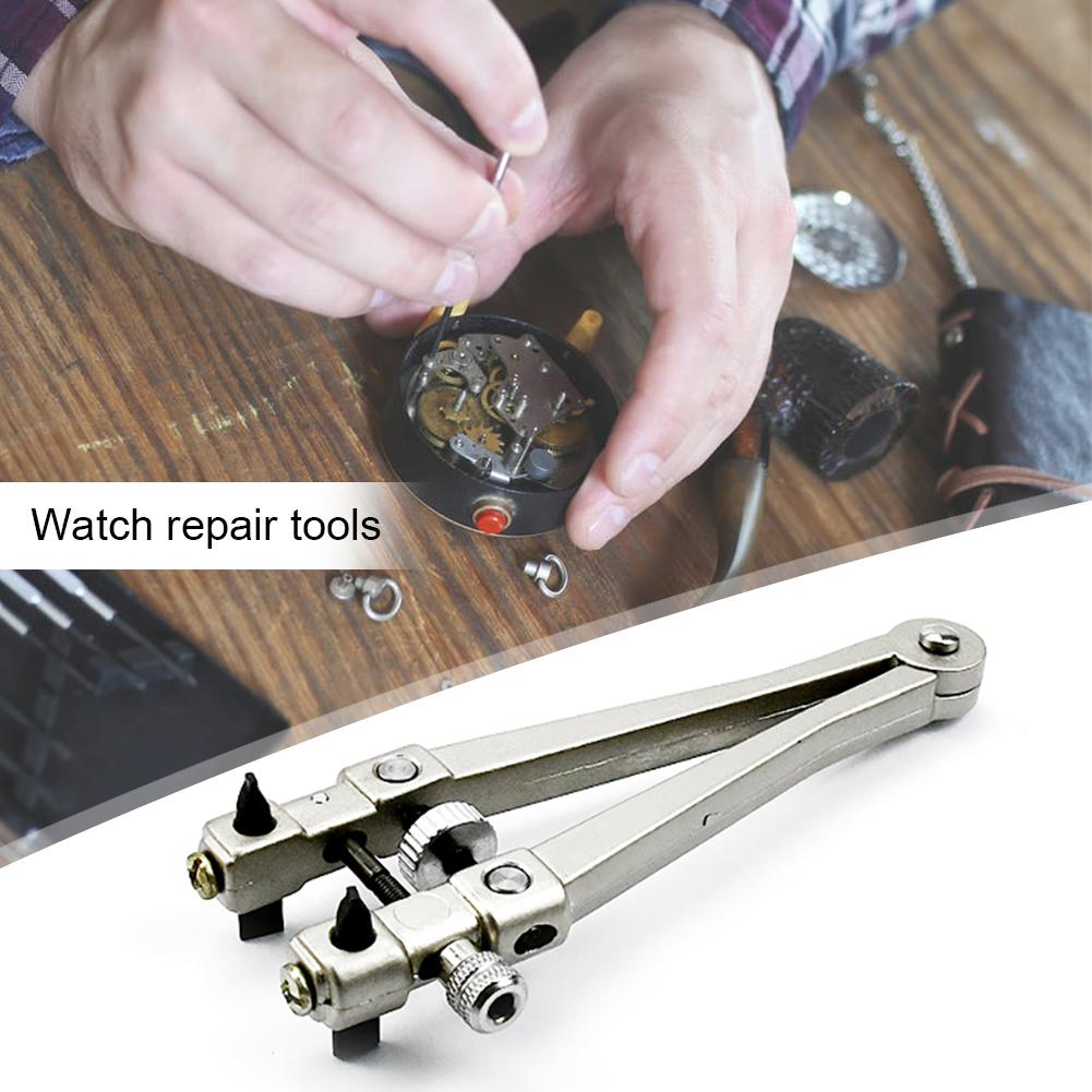 Large V-shape Back Case Watch Opener Tool Closer Practical  Adjustable Clamp Security Watch Battery Removal Tool