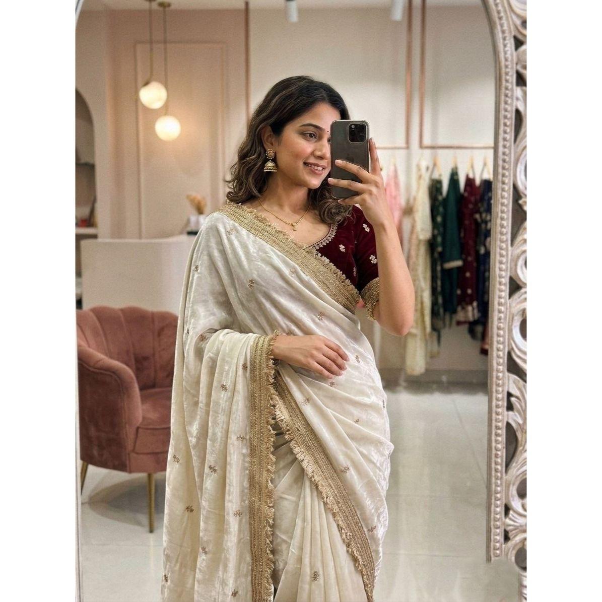 New Launch – Designer Party Wear Space Silk Saree Collection