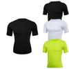 Men's Quick-Dry Compression Running T-Shirt - Breathable, Sweat-Wicking, Elastic Fit for Outdoor Sports and Gym Training