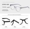 High-End Anti-Blue Light Thick Frame Glasses, Myopia-Compatible, Ultralight Browline Design.