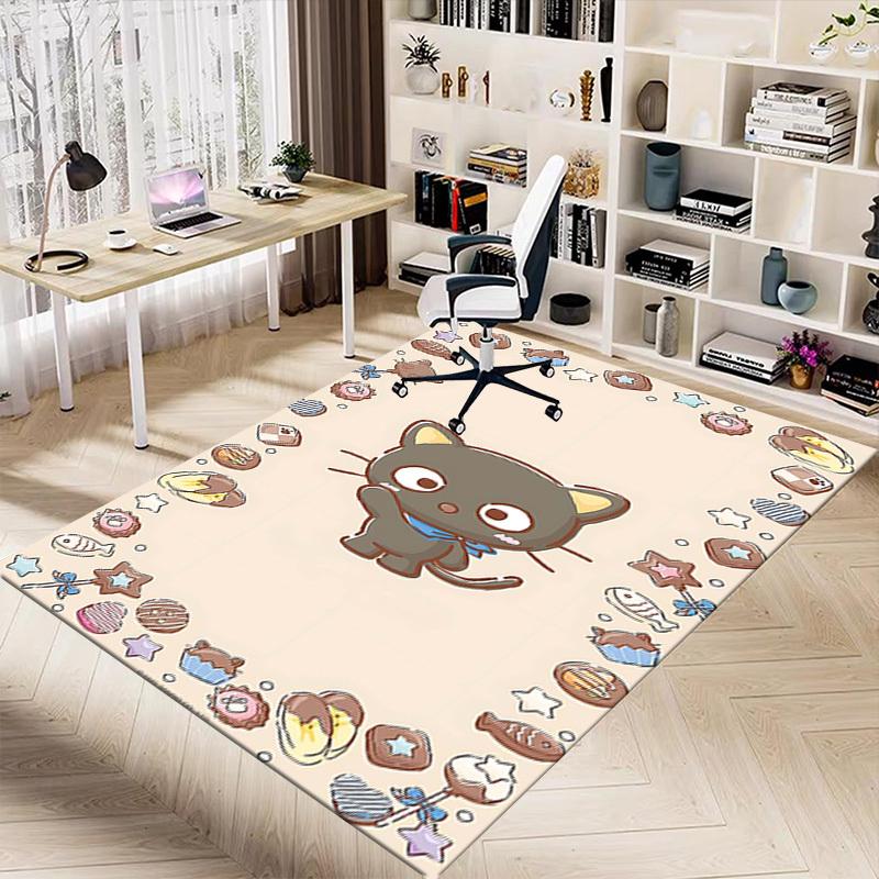 1PC Cat Cookie Anti-slip Carpet, Suitable for Office, Bedroomand Playrooms. It Can Also Be Used As a Sofa Footrest cover-R93