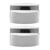 2pcs Stainless Steel Door Bottom Guides Stable Shower Sliding Door Swing Stoppers for Bedroom Kitchen Doors