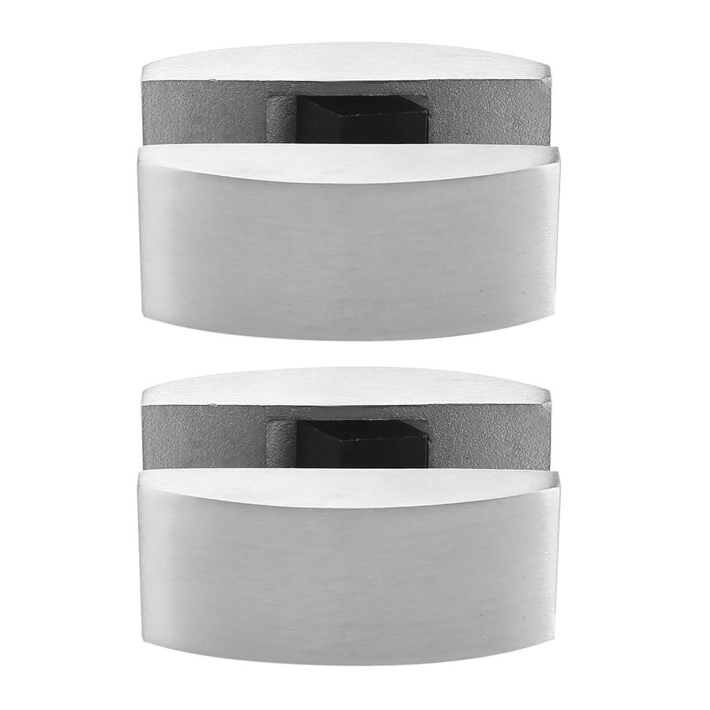 2pcs Stainless Steel Door Bottom Guides Stable Shower Sliding Door Swing Stoppers for Bedroom Kitchen Doors