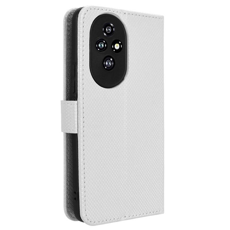 For Honor 200 5G Protective Case Diamond Texture Leather Phone Cover with Wallet