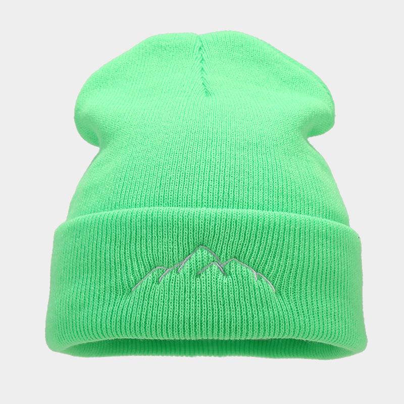 Patagonian mountain embroidery pullover hat trendy outdoor fashion personality warm hat for men women