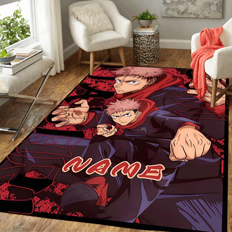 Custom 1Pc Jujutsu Kaisen Group Adventure Rug Office Carpet Indoor Outdoor Entrance Doormat Nonslip Soft And Comfortable Living Room D2915153