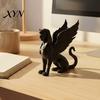 Niche Mysterious Home Decor 3D Printed Egyptian Sphinx Collectible Figurine, Statues, Ancient Gods Statue Unique Retro Totems Sculpture Ornaments,