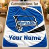 Flanell-Deckebtha bsc Benutzerdefinierter Name Text Personalisierte Weiche Warme Überwurfdecke Heimdekoration Geschenk