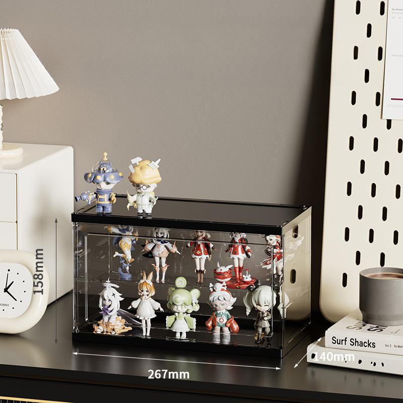 

Handiwork display box large capacity transparent pendulum cabinet acrylic bubble mart blind box display rack Lego storage box