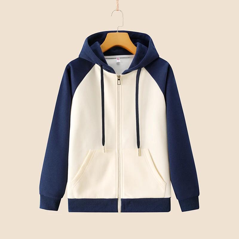Fashion Casual Sportwear Hoodie Pant Set Long Sleeve Hooded Jacket 2 Piece Set Drawstring Pant Sping Female Running Suits