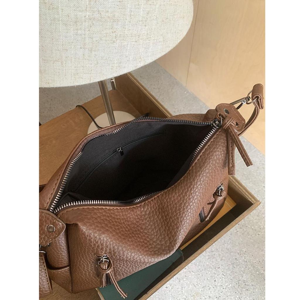 Retro Style Hobo Bag For Women Large Capacity Tote Bag Classic PU Leather Shoulder Bag Purses Single Shoulder Crossbody Bag