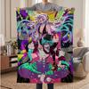 Demon Slayer Soft Warm Flannel Blankets Comfortable Blanket for Home Decoration Gifting