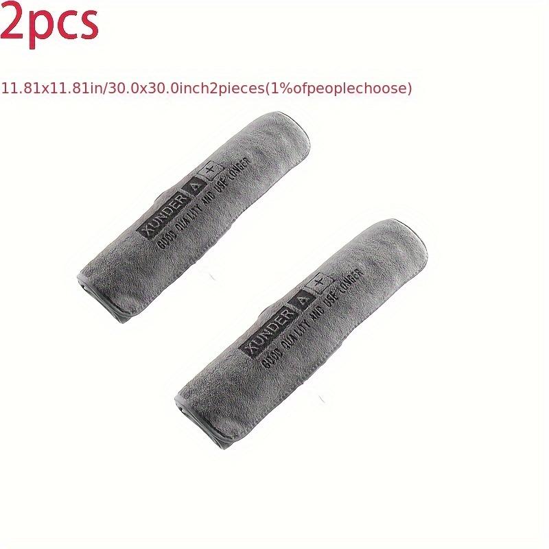 

2 шт. Новые роскошные ультратонкие полотенца из микрофибры для мытья автомобиля, двухслойные, толстые, с высокой впитывающей способностью, мягкая ткань для сушки. 11.81*11.81 inch