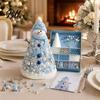Handmade Gift for Craft Lovers DIY Beaded Tree Kit Adults, Christmas Bead Kit, Beginner Friendly Set 3D Ornament Holiday Tabletop Mantel Decoration
