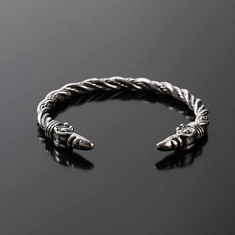 Nordic Viking Norse Raven Bracelet Men Wristband Open Cuff Bangle Gift
