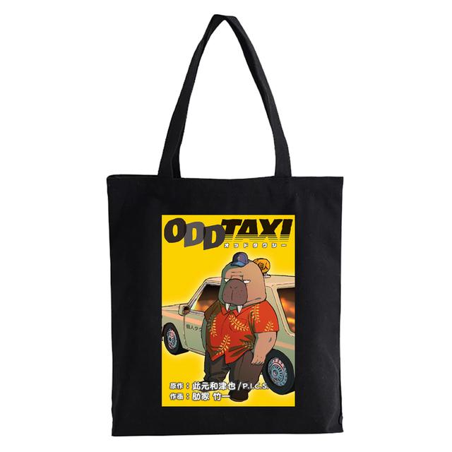 Cute Odd Taxi Anime Printing Shopper taška Ženy Estetická grafika Taška přes rameno eco Vysokokapacitní taška plátěná taška Bolsas