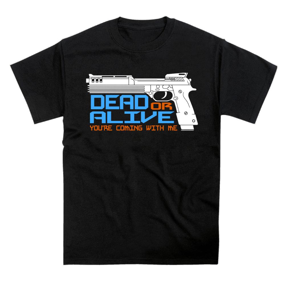 Dead or Alive Robo Cop Gun Tribute Premium Quality Tshirt Clothing Graphic Short Sleeve Shirt Unisex Men Women AllSeason S