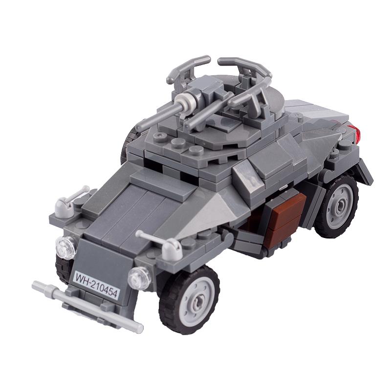 Military War German Russian Tank Building Blocks Army Soldier Figures US UK Armored Vehicle Model Assemble Bricks Boy Toys Gifts