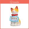 Cute Sitting Posture With Cat Hanging A Billboard Around Its Neck With Garden Style Design For Office Decor And Collectors