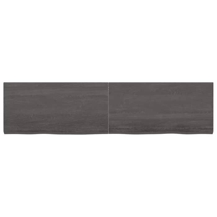 VidaXL Dessus de bureau gris foncé 160x40x4 cm bois chêne traité 3156446