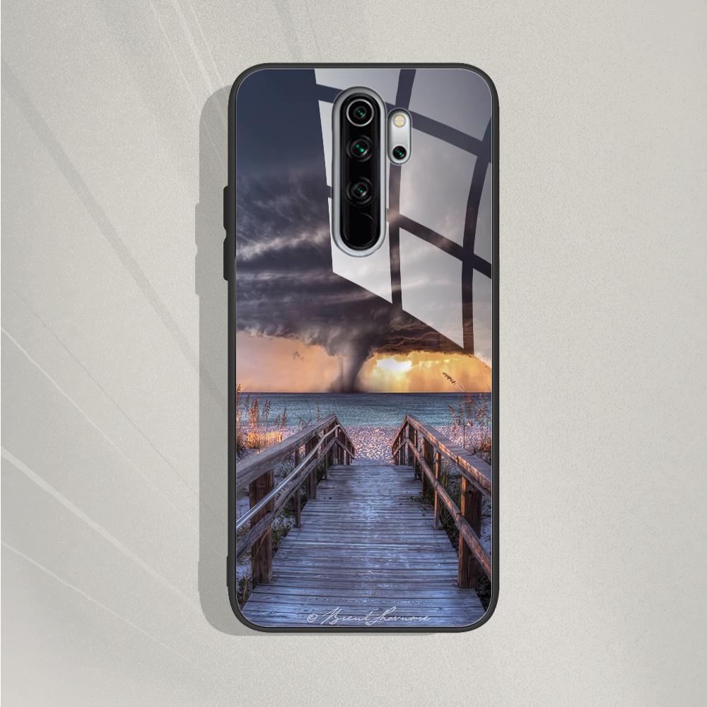 For Xiaomi Redmi Note 8 Pro Case Tempered Glass Pattern Silicone Cover Phone Cases For Redmi Note 8 Note8 Note 8T 8 t Fundas