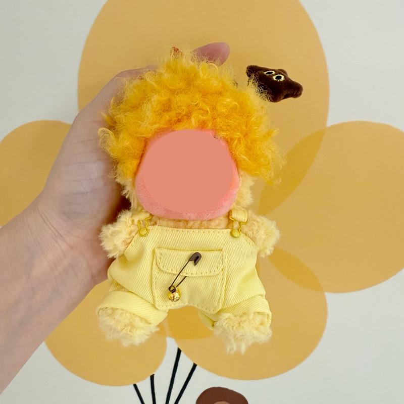 [Cloth Only] Twinkle Twinkle Candy Bell Pocket Overalls, 15cm Doll Clothes, Cotton Doll Clothes