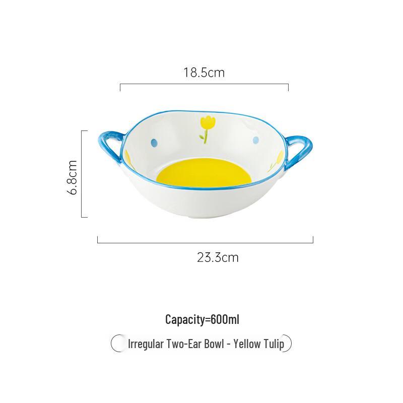 

ZISIZ Tulip Design Ceramic Bowl
