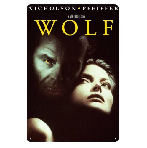 Wolf Horror Movie Metal Poster Tin Sign  20x30cm Plate 20x30cm（7.8x11.8inch）