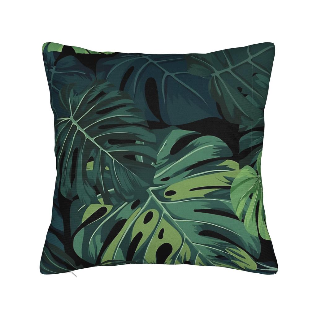 Tropical Floral Pillow Cover Print Cushion Cover Retro Trendy Pillow Case For Sofa Couch Bed Living Room