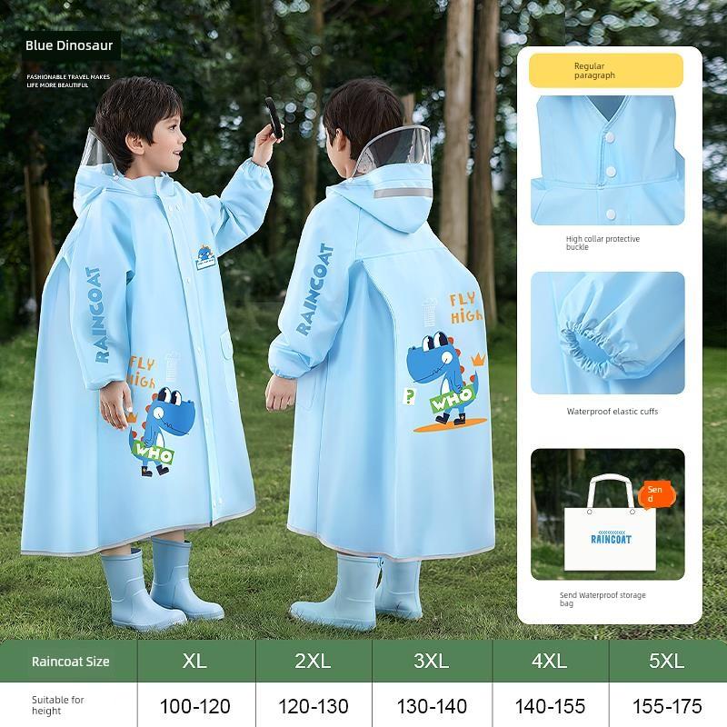 Raincoat for Students for School Children Raincoat for Kindergarten Boys Girls Schoolbag Position 2025 New Poncho