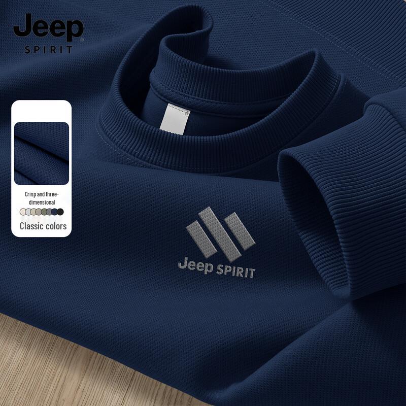 

JEEP SPIRIT Men s 2025 Round Neck Casual Sweatshirt M